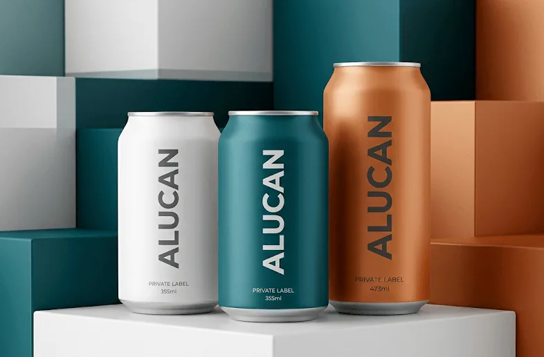 OEM aluminum can printing service with customized printed cans by Alucan