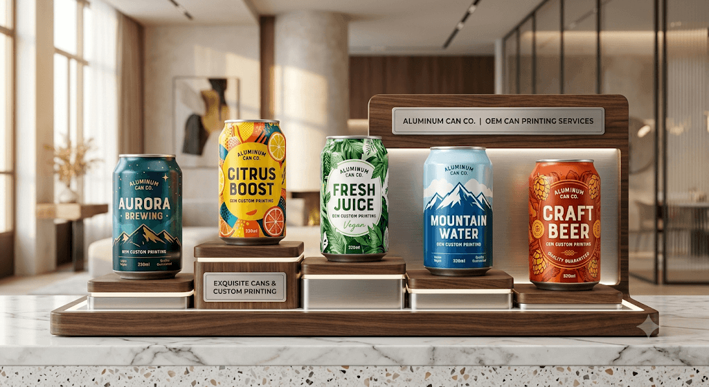 Fabricación de latas de aluminio de etiqueta privada con latas de bebidas personalizadas por Alucan